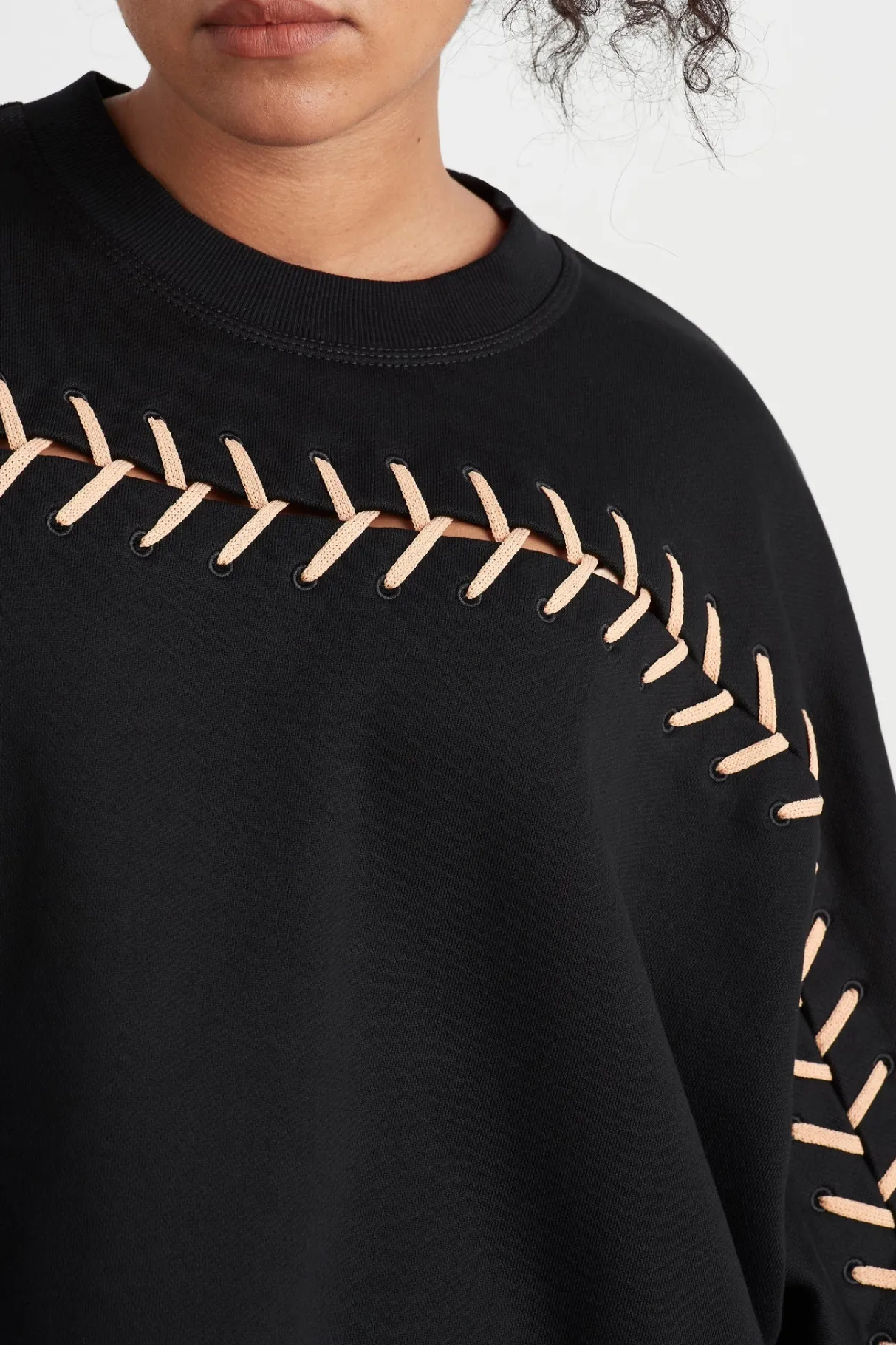 whipstitch_jumper__13.webp Flash Sale Aje ATHLETICA Whipstitch Jumper 424 Black/Beige