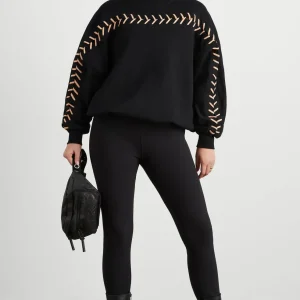Flash Sale Aje ATHLETICA Whipstitch Jumper 424 Black/Beige