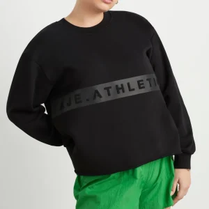 Cheap Aje ATHLETICA Whipstitch Split Crew Jumper 420 Black