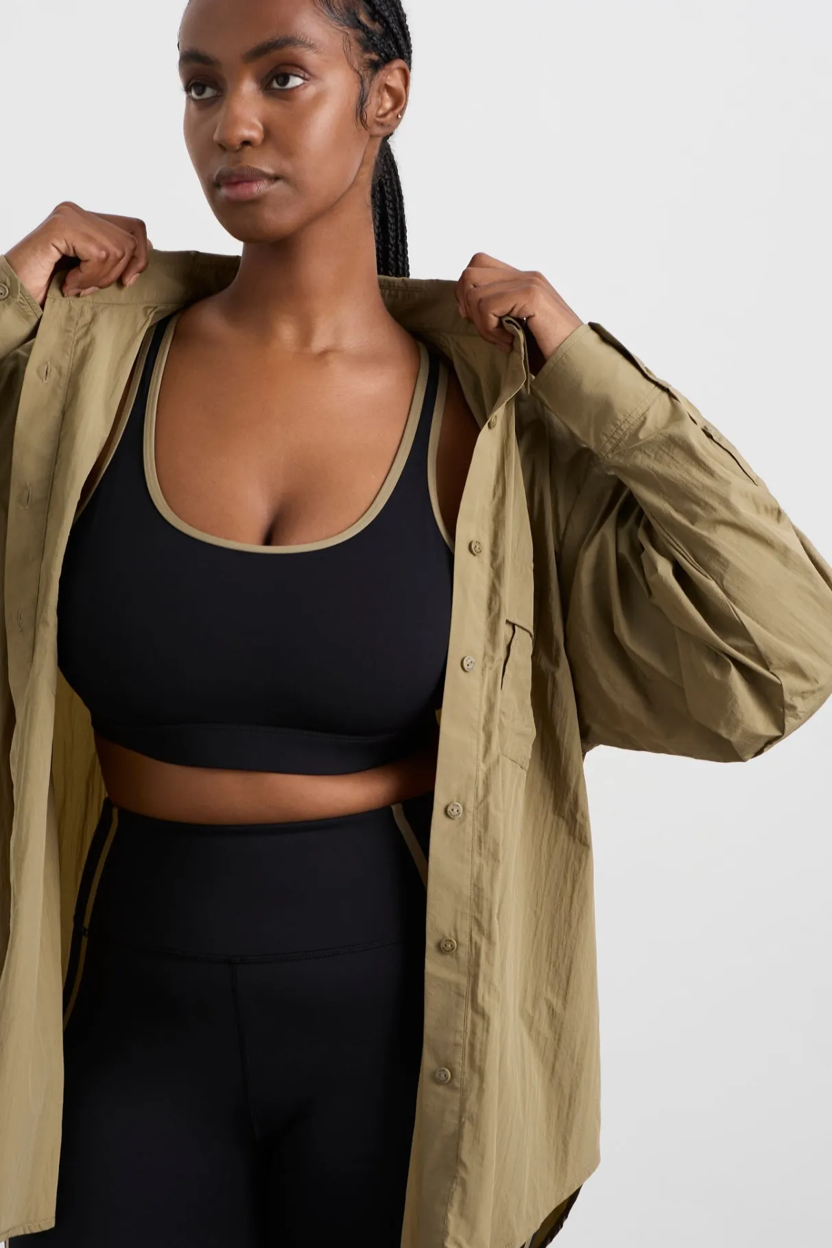 windbreaker_logo_shirt__10.webp Fashion Aje ATHLETICA Windbreaker Logo Shirt 427 Soft Khaki