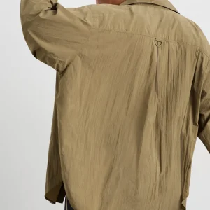 Fashion Aje ATHLETICA Windbreaker Logo Shirt 427 Soft Khaki