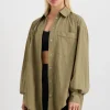 Best Sale Aje ATHLETICA Windbreaker Shirt 406 Soft Khaki/Black