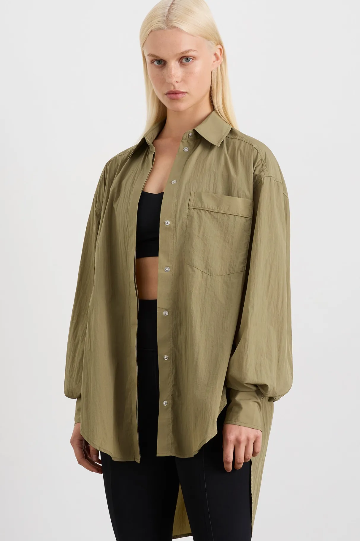 windbreaker_shirt__0.webp Best Sale Aje ATHLETICA Windbreaker Shirt 406 Soft Khaki/Black