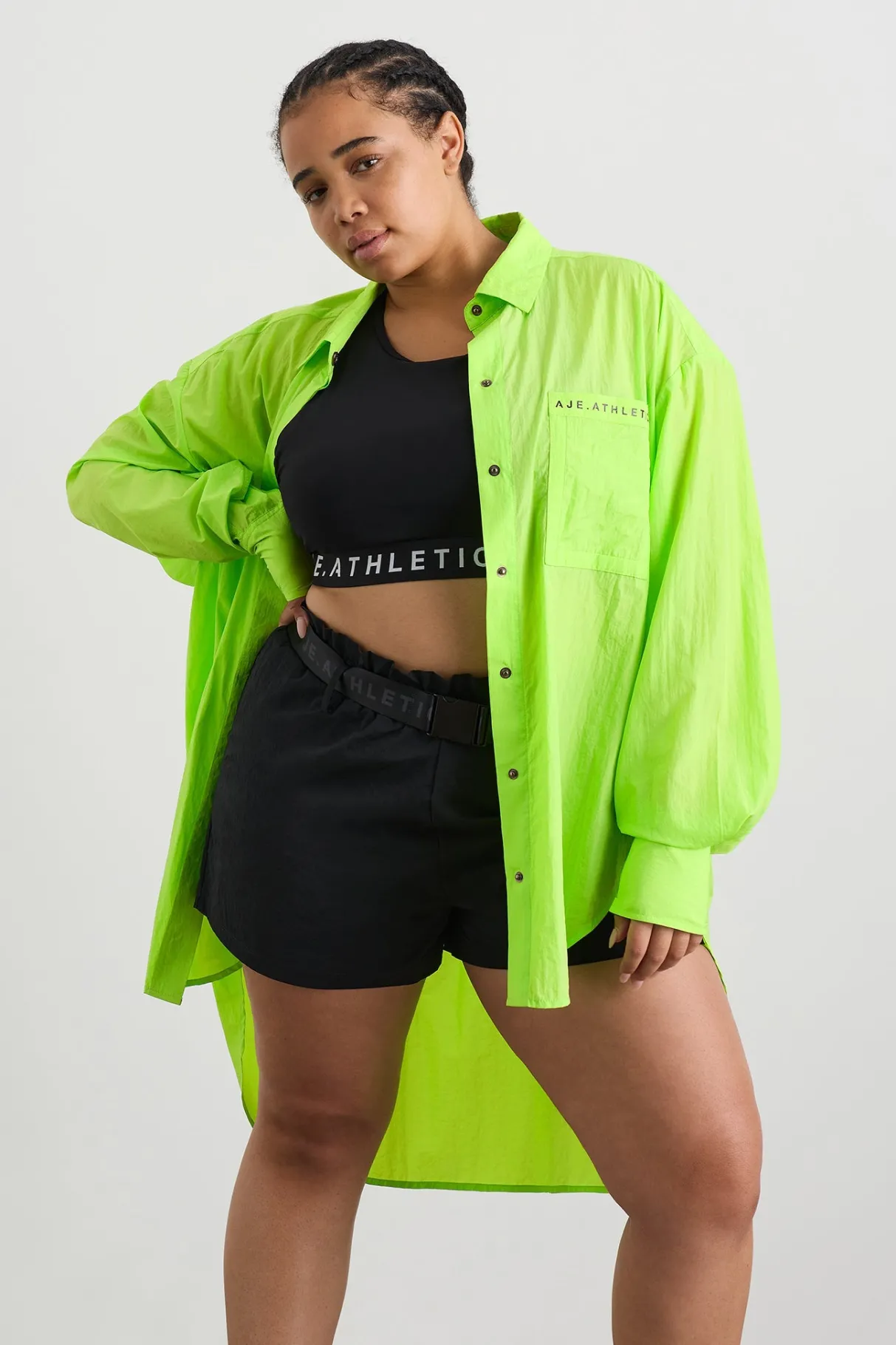 windbreaker_shirt__11-3.webp Fashion Aje ATHLETICA Windbreaker Shirt 406 Lime Green