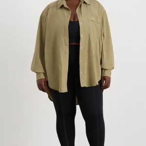 Best Sale Aje ATHLETICA Windbreaker Shirt 406 Soft Khaki/Black