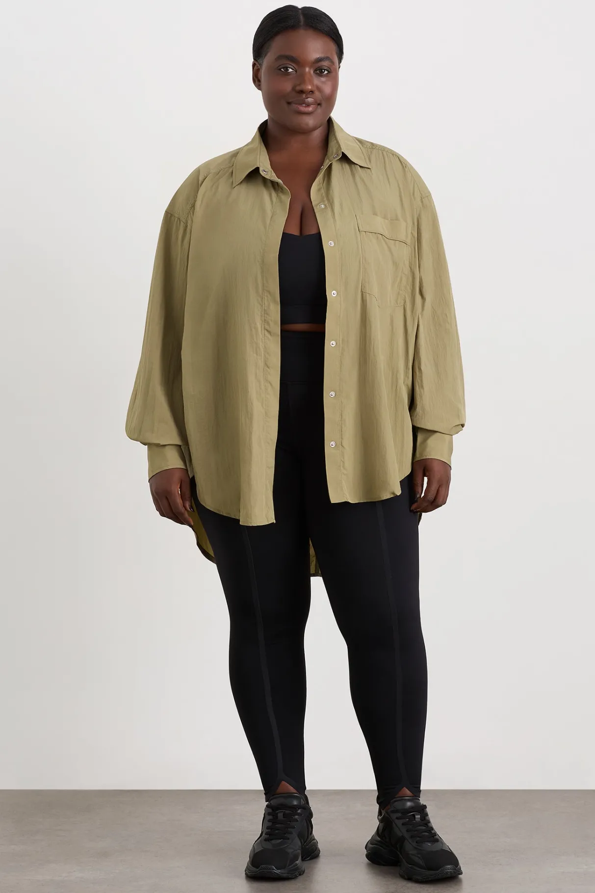 windbreaker_shirt__11.webp Best Sale Aje ATHLETICA Windbreaker Shirt 406 Soft Khaki/Black