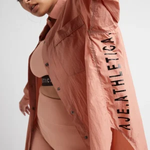 New Aje ATHLETICA Windbreaker Shirt 406 Sunset Pink
