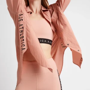 New Aje ATHLETICA Windbreaker Shirt 406 Sunset Pink