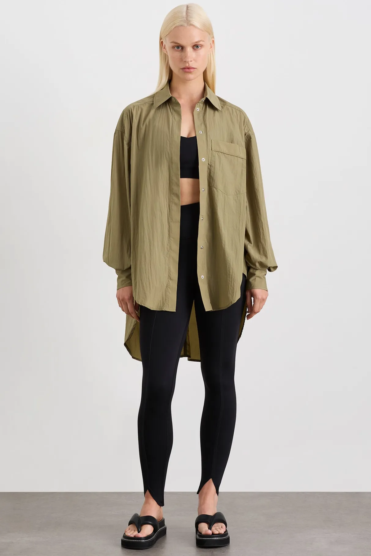 windbreaker_shirt__2.webp Best Sale Aje ATHLETICA Windbreaker Shirt 406 Soft Khaki/Black