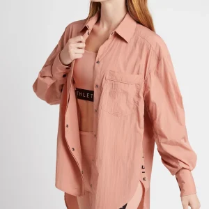 New Aje ATHLETICA Windbreaker Shirt 406 Sunset Pink