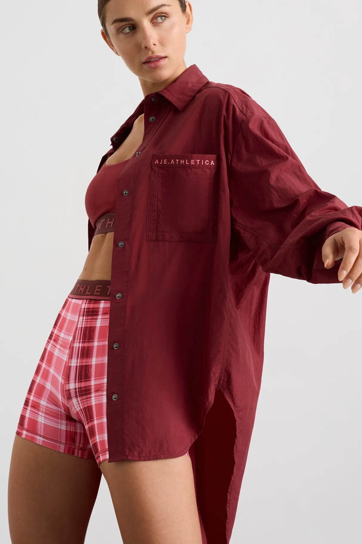 windbreaker_shirt__4-4.webp Hot Aje ATHLETICA Windbreaker Shirt 406 Plum Red