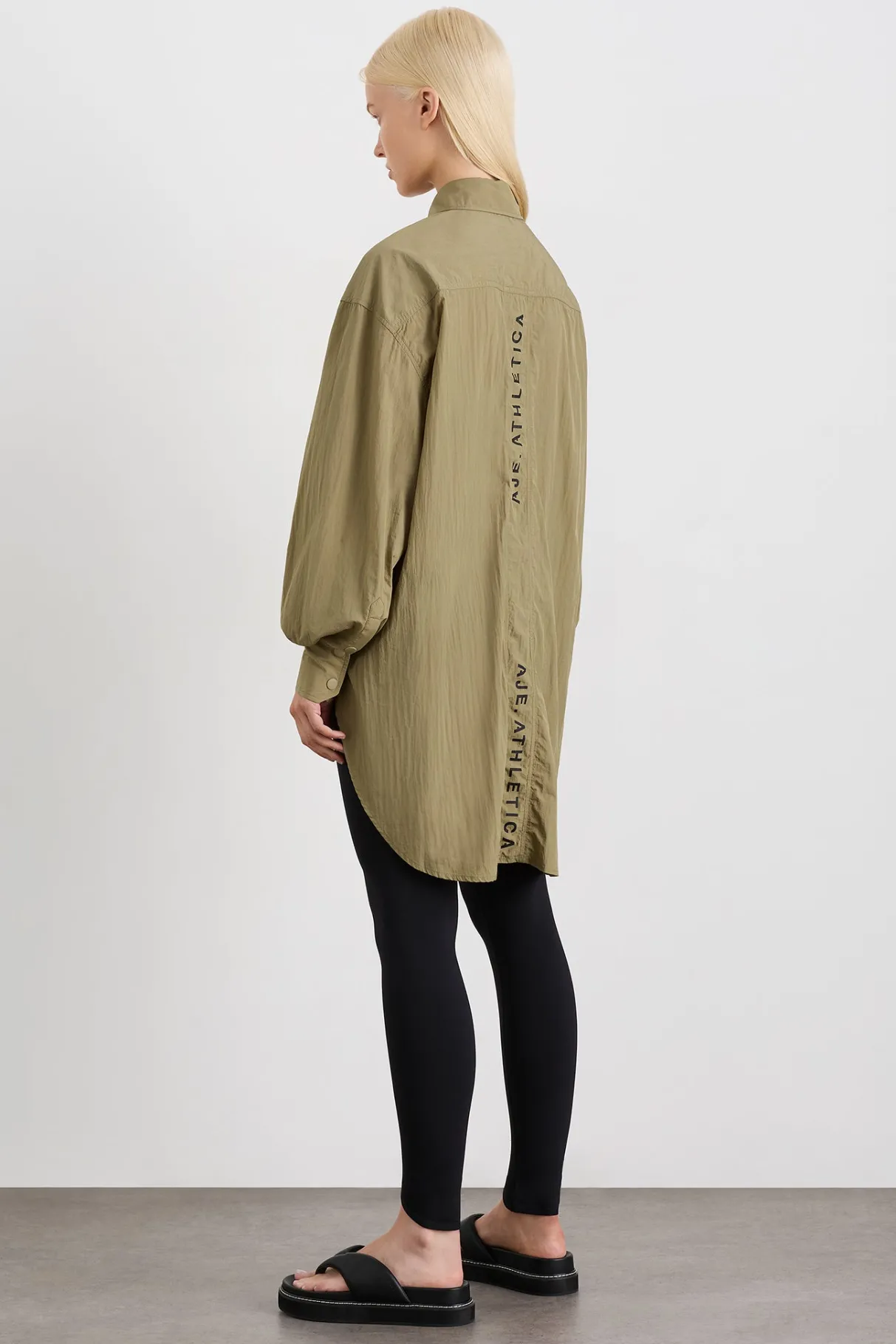 windbreaker_shirt__4.webp Best Sale Aje ATHLETICA Windbreaker Shirt 406 Soft Khaki/Black