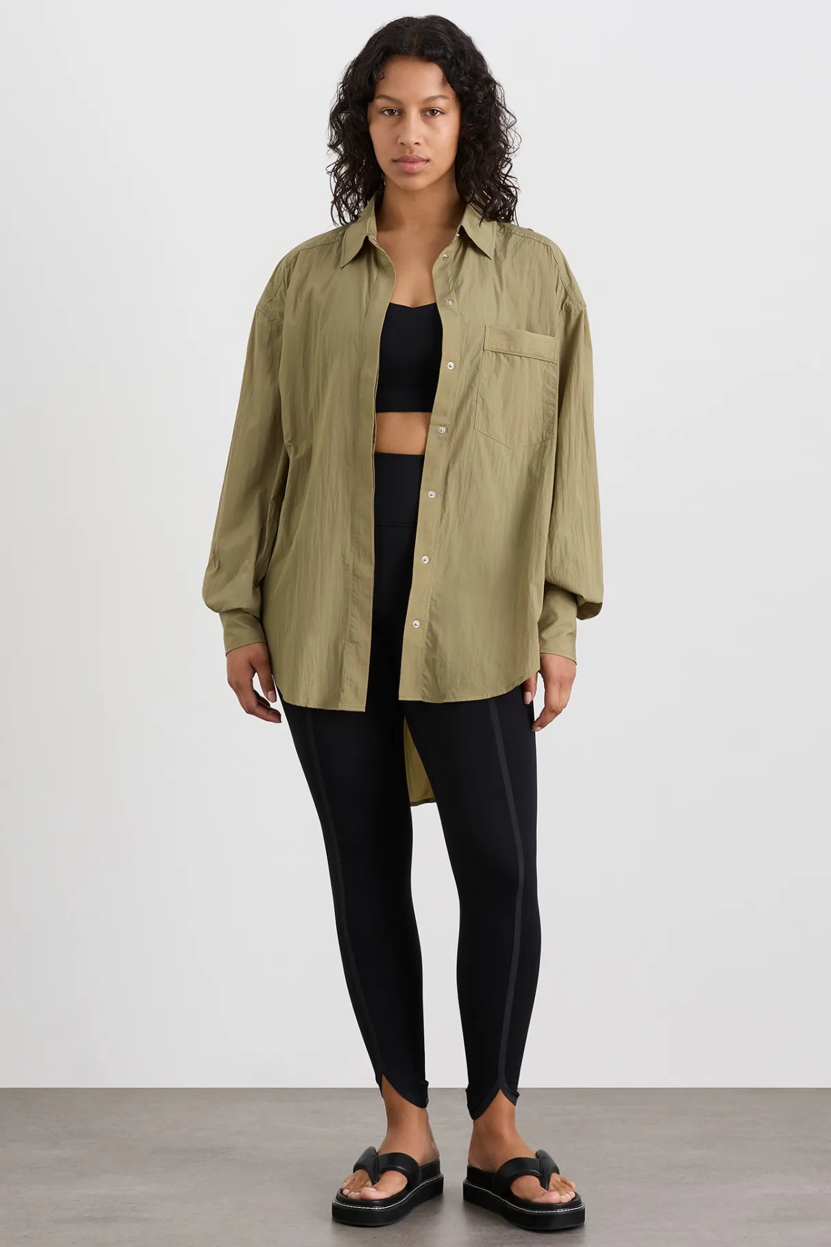 windbreaker_shirt__6.webp Best Sale Aje ATHLETICA Windbreaker Shirt 406 Soft Khaki/Black
