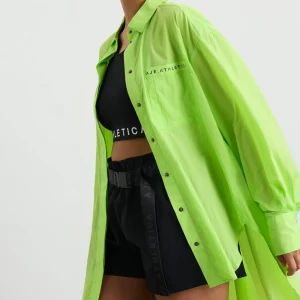 Fashion Aje ATHLETICA Windbreaker Shirt 406 Lime Green