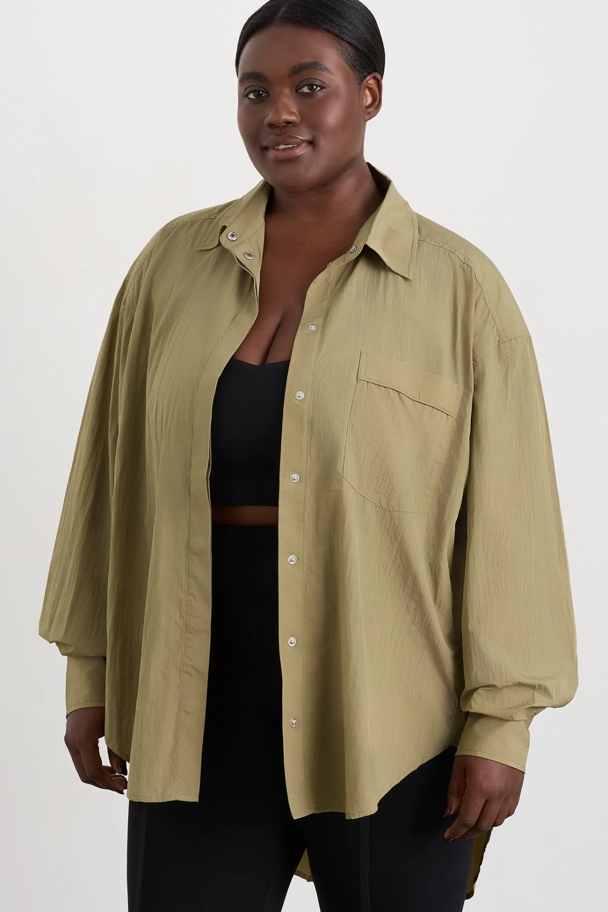 windbreaker_shirt__9.webp Best Sale Aje ATHLETICA Windbreaker Shirt 406 Soft Khaki/Black