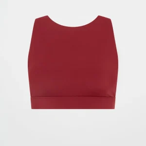 Discount Aje ATHLETICA Winding Road High Neck Bra 364 Plum Red