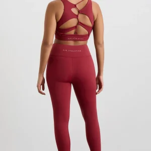 Discount Aje ATHLETICA Winding Road High Neck Bra 364 Plum Red