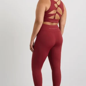 Discount Aje ATHLETICA Winding Road High Neck Bra 364 Plum Red
