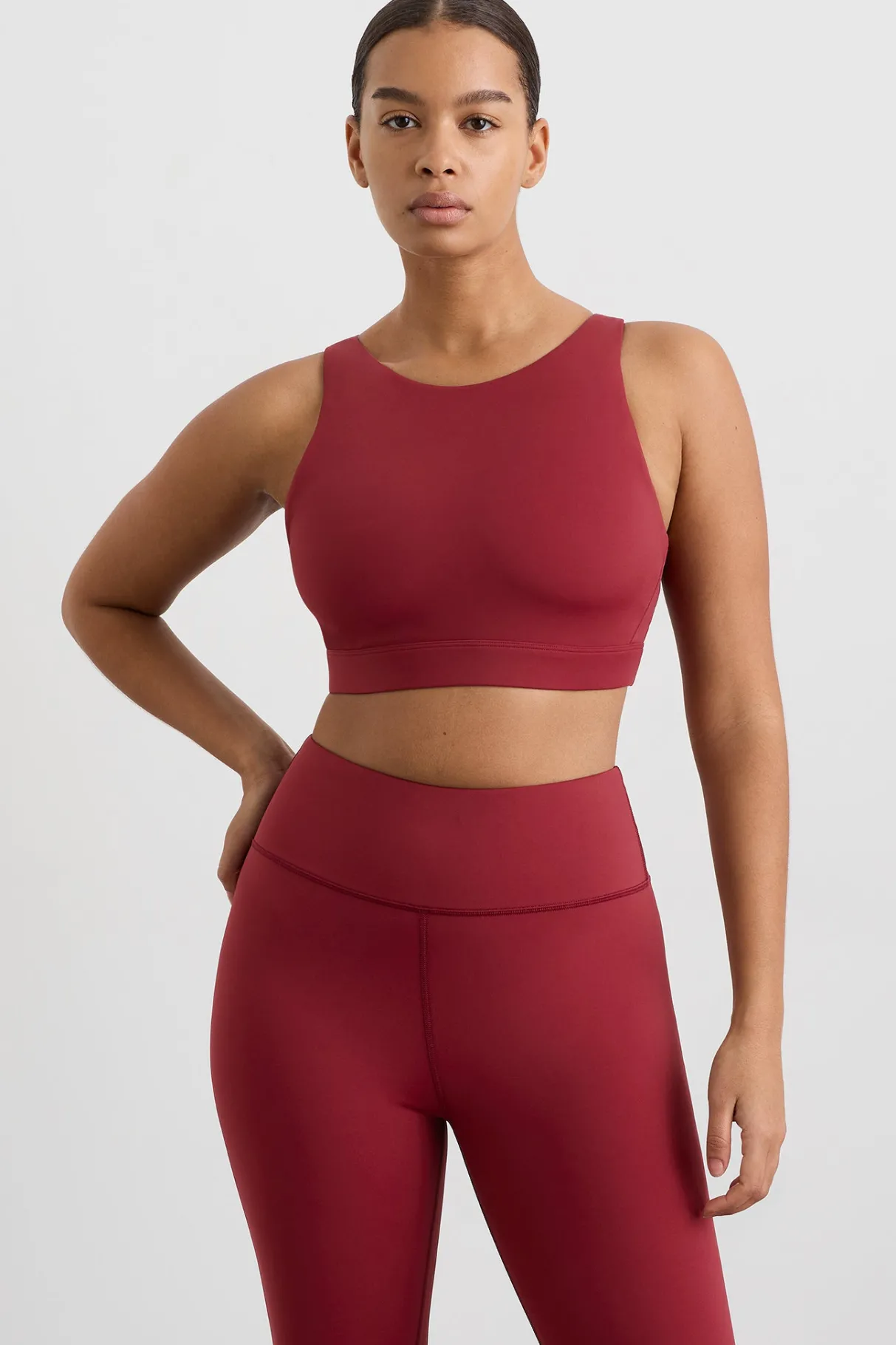 winding_road_high_neck_bra__8-1.webp Discount Aje ATHLETICA Winding Road High Neck Bra 364 Plum Red