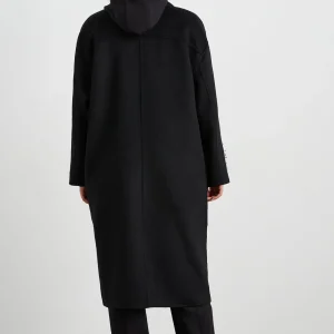 Best Aje ATHLETICA Wool Blend Long Line Coat 773 Black