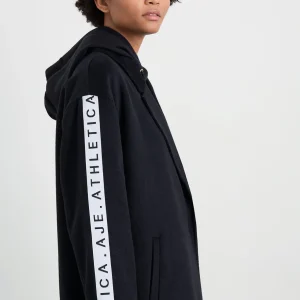 Best Aje ATHLETICA Wool Blend Long Line Coat 773 Black