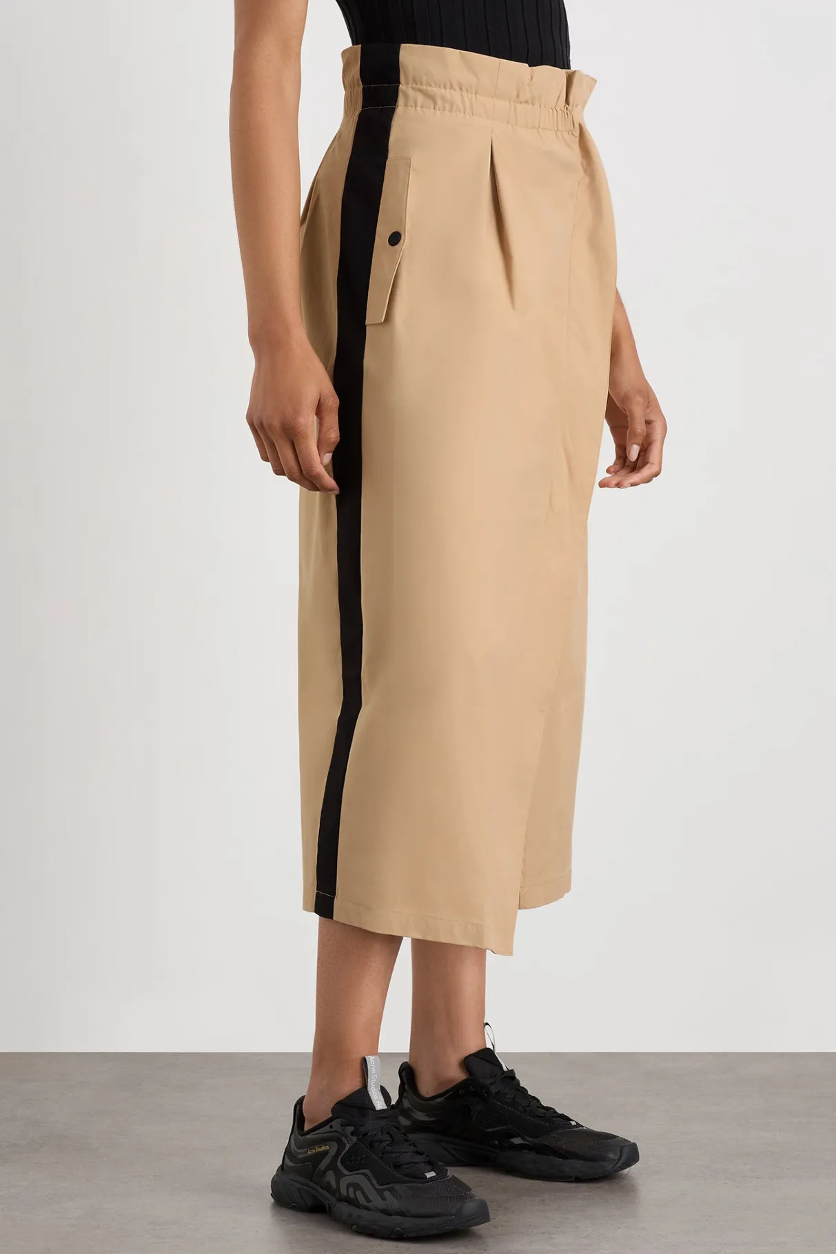 wrap_contrast_skirt__2.webp Clearance Aje ATHLETICA Wrap Contrast Skirt 615 Natural Tan / Black