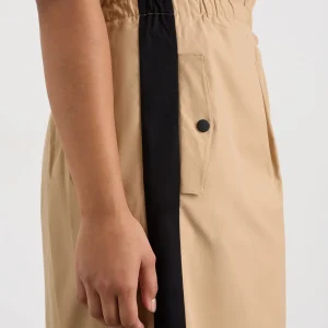 Clearance Aje ATHLETICA Wrap Contrast Skirt 615 Natural Tan / Black