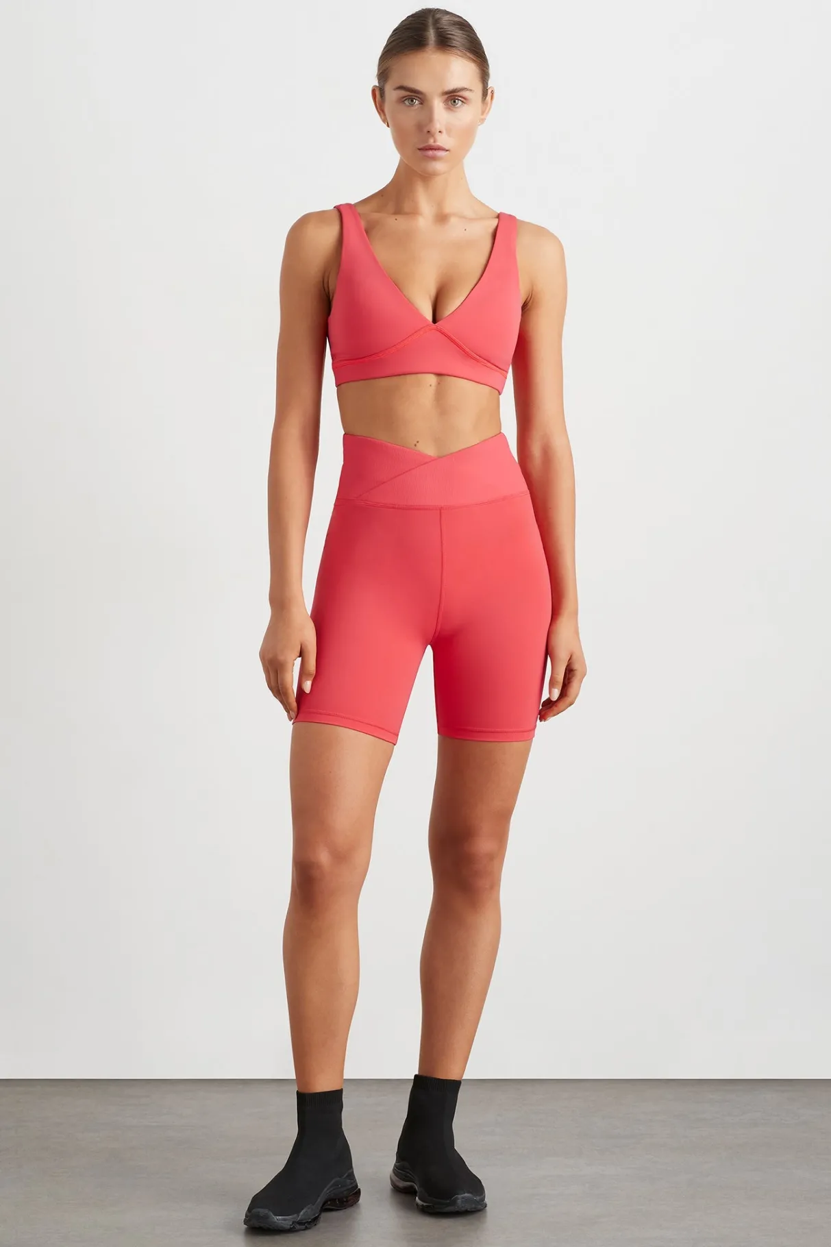 wrap_front_bike_short__0-1.webp Hot Aje ATHLETICA Wrap Front Bike Short 614 Watermelon Pink