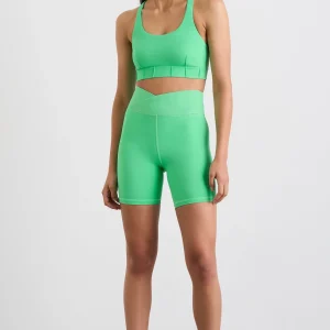 Clearance Aje ATHLETICA Wrap Front Bike Short 614 Marine Green