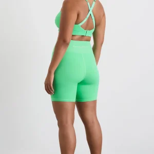 Clearance Aje ATHLETICA Wrap Front Bike Short 614 Marine Green