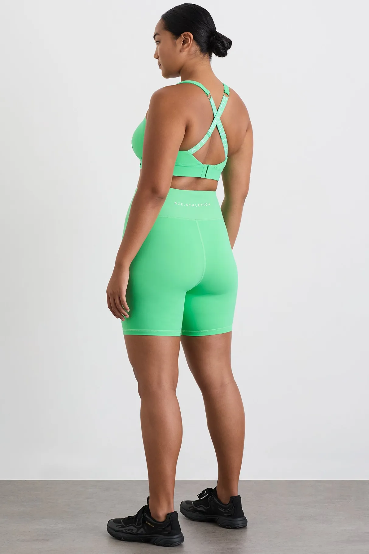 wrap_front_bike_short__10.webp Clearance Aje ATHLETICA Wrap Front Bike Short 614 Marine Green