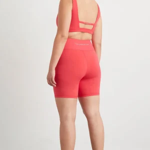Hot Aje ATHLETICA Wrap Front Bike Short 614 Watermelon Pink