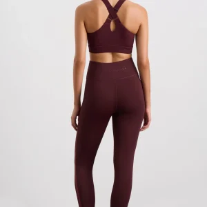 Flash Sale Aje ATHLETICA Zip Front Logotape Sports Bra 319 Burgundy