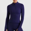 Sale Aje ATHLETICA Zip Front Running Jacket 709 Navy
