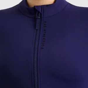 Sale Aje ATHLETICA Zip Front Running Jacket 709 Navy