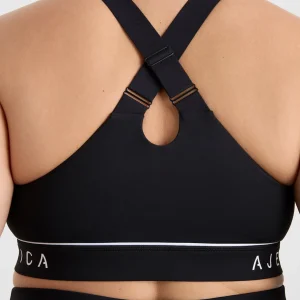 Flash Sale Aje ATHLETICA Zip Front Sports Bra 329 Black