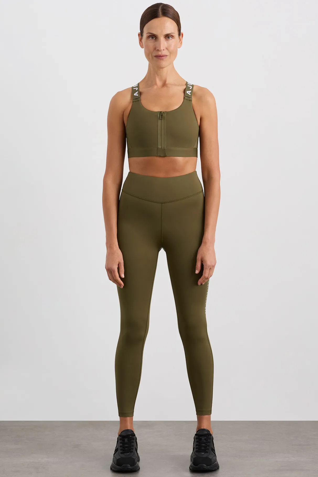 zip_front_sports_bra__2.webp Best Sale Aje ATHLETICA Zip Front Sports Bra 304 Deep Khaki