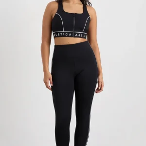 Flash Sale Aje ATHLETICA Zip Front Sports Bra 329 Black