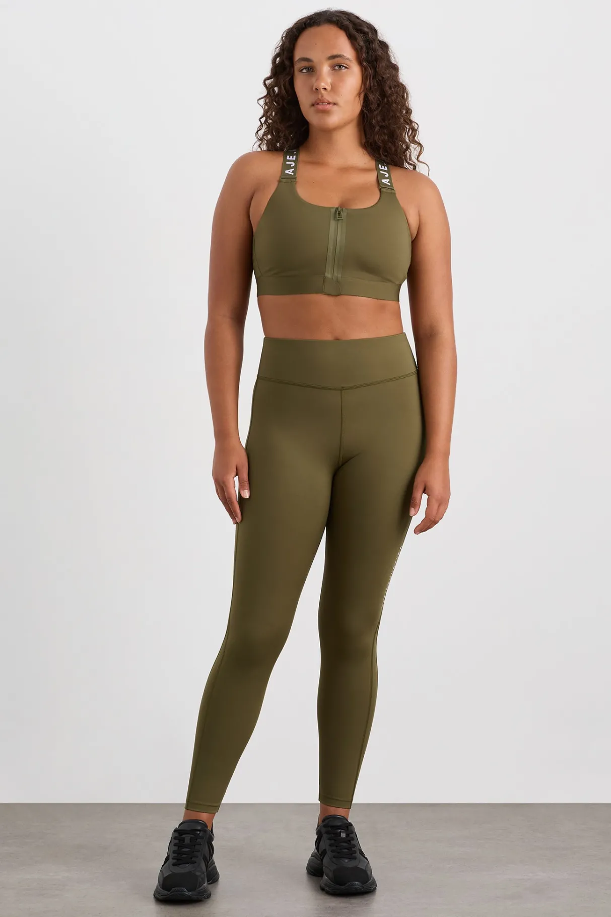 zip_front_sports_bra__6.webp Best Sale Aje ATHLETICA Zip Front Sports Bra 304 Deep Khaki