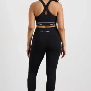 Flash Sale Aje ATHLETICA Zip Front Sports Bra 329 Black