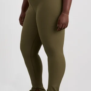 Hot Aje ATHLETICA Zip Hem Full Length Legging 205 Deep Khaki