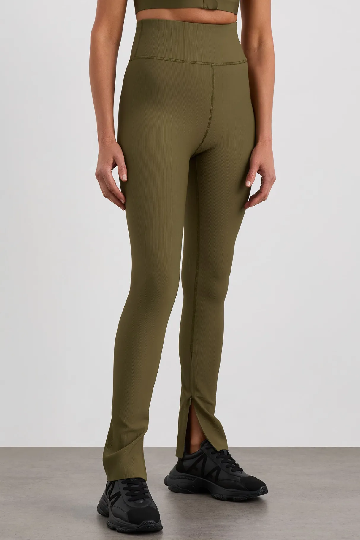 zip_hem_full_length_legging__2.webp Hot Aje ATHLETICA Zip Hem Full Length Legging 205 Deep Khaki