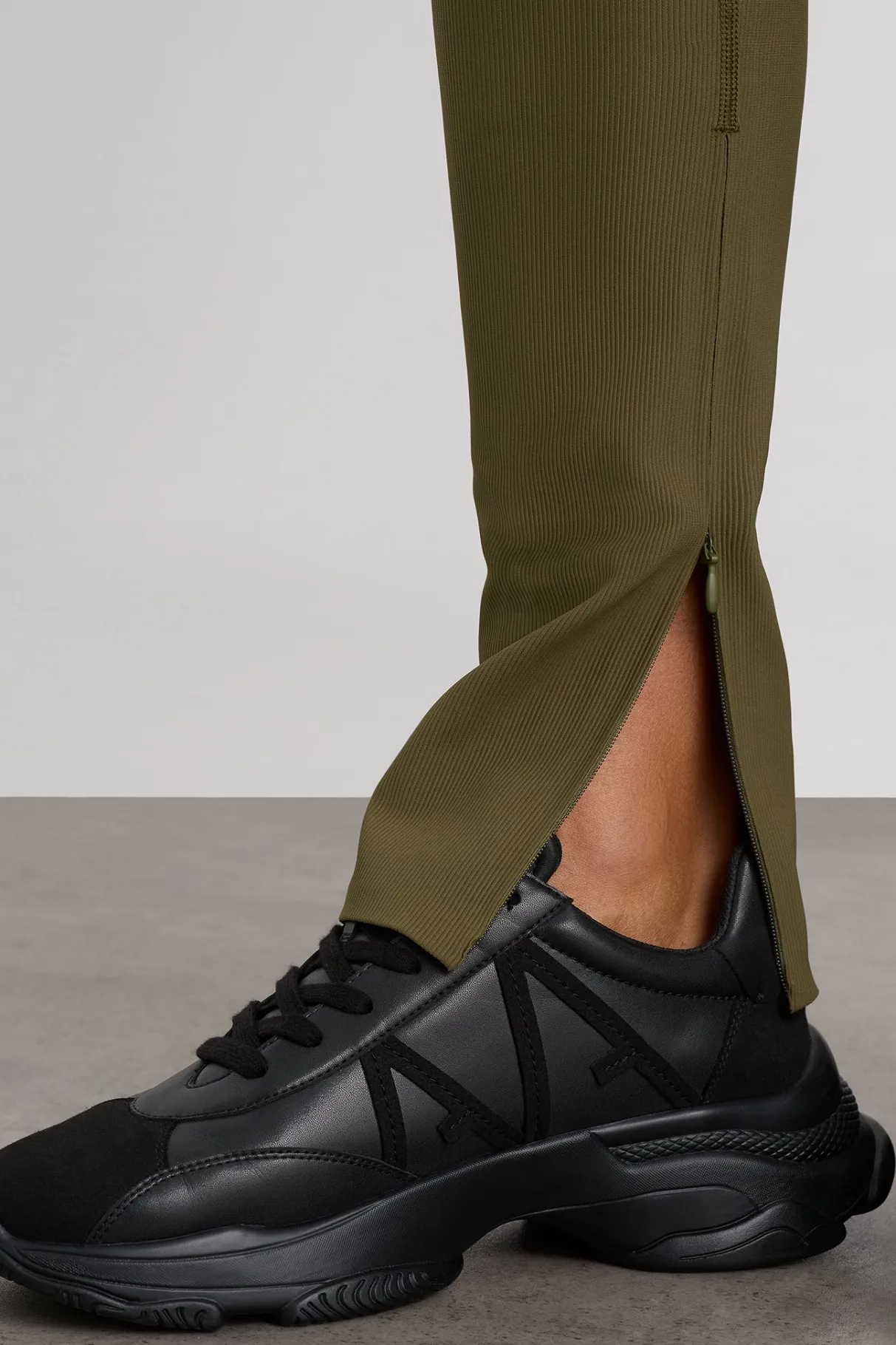 zip_hem_full_length_legging__3.webp Hot Aje ATHLETICA Zip Hem Full Length Legging 205 Deep Khaki
