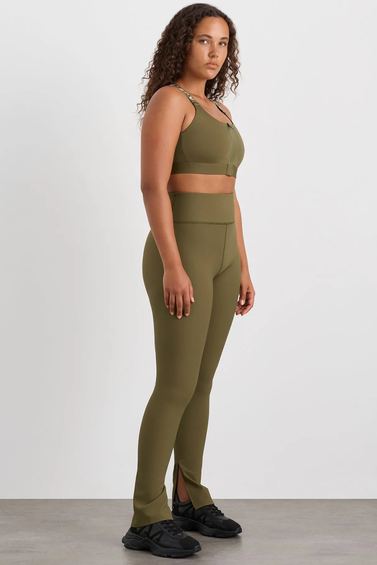 zip_hem_full_length_legging__5.webp Hot Aje ATHLETICA Zip Hem Full Length Legging 205 Deep Khaki