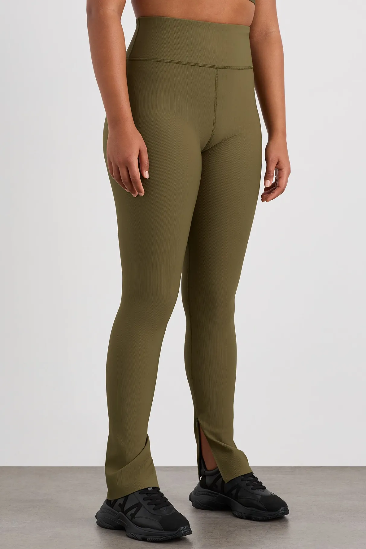 zip_hem_full_length_legging__6.webp Hot Aje ATHLETICA Zip Hem Full Length Legging 205 Deep Khaki